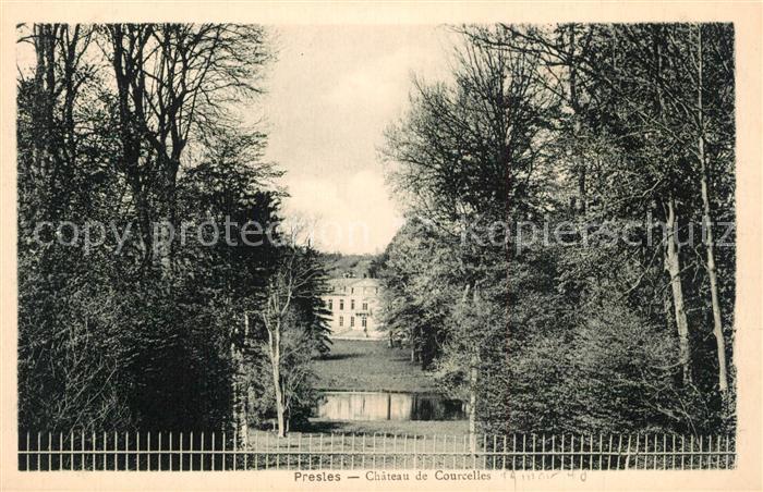 Presles Val-d Oise Chateau de Courcelles Schloss