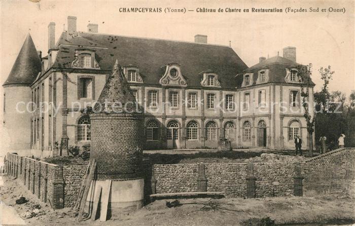 Champcevrais Chateau de Chatre en Restauration Schloss
