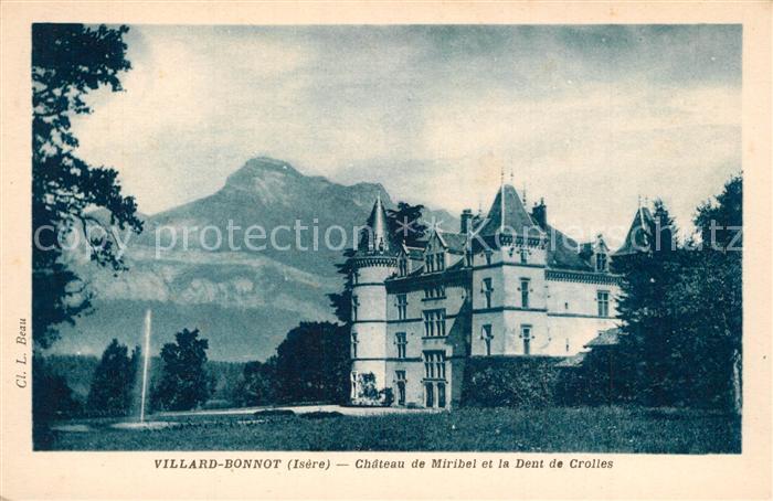 Villard-Bonnot Chateau de Miribel et la Dent de Crolle