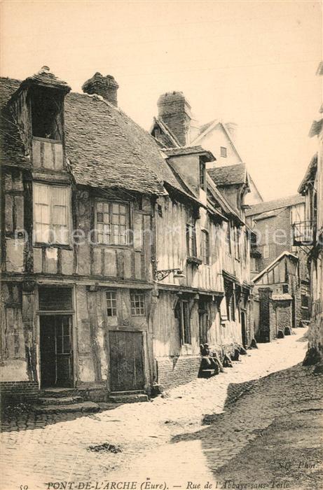 Pont-de-l Arche Rue de l’Abbaye sons Toile