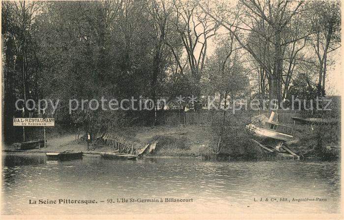 Billancourt-Boulogne Ile Saint Germain La Seine Pittoresque