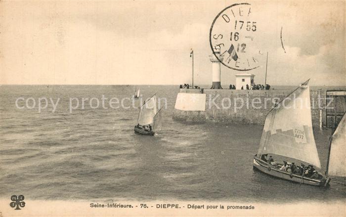 Dieppe 76 Depart pour la promenade