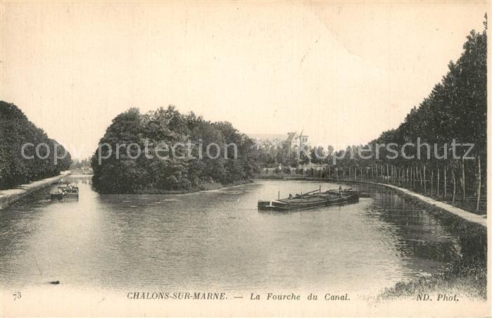 Chalons-en-Champagne Marne La Fourche du Canal