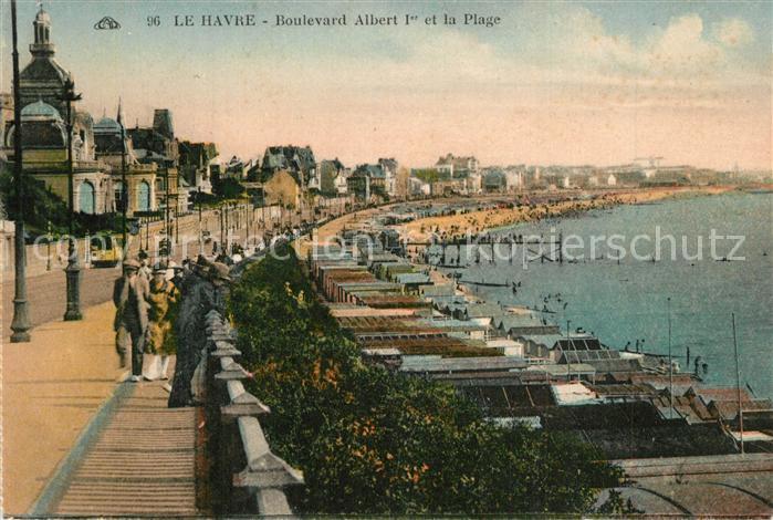 Le Havre Boulevard Albert I et la Plage