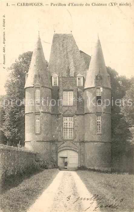 Carrouges Pavillon d’Entree du Chateau