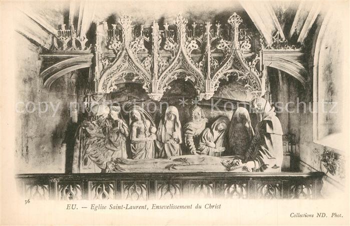 Eu 76 Eglise Saint Laurent Ensevelissement du Christ