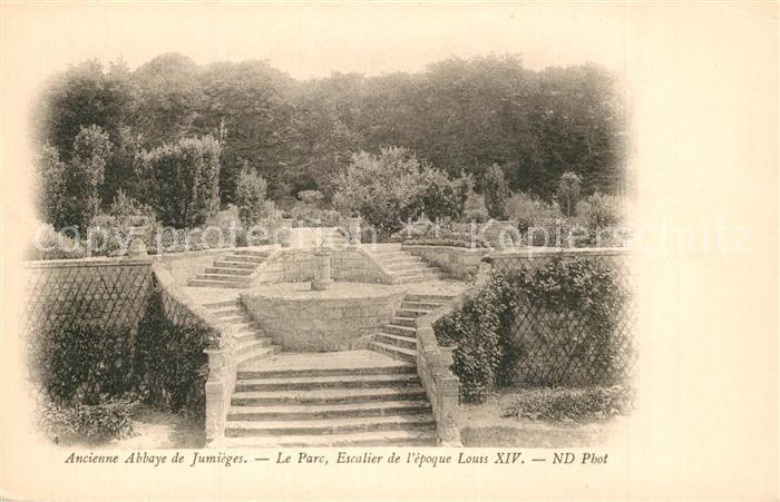 Jumieges Abbaye de Jumieges Le Parc Escalier de