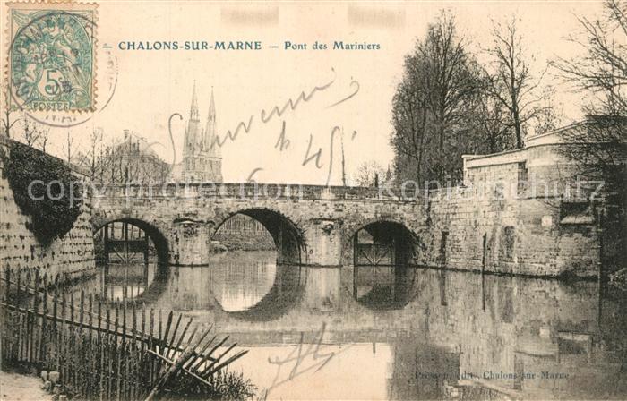 Chalons-en-Champagne Marne Pont des Mariniers