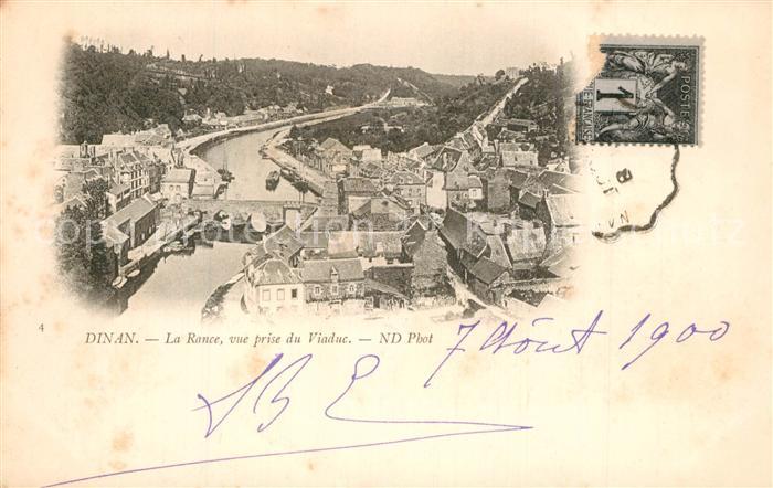 Dinan 22 La Rance vue prise du Viaduc