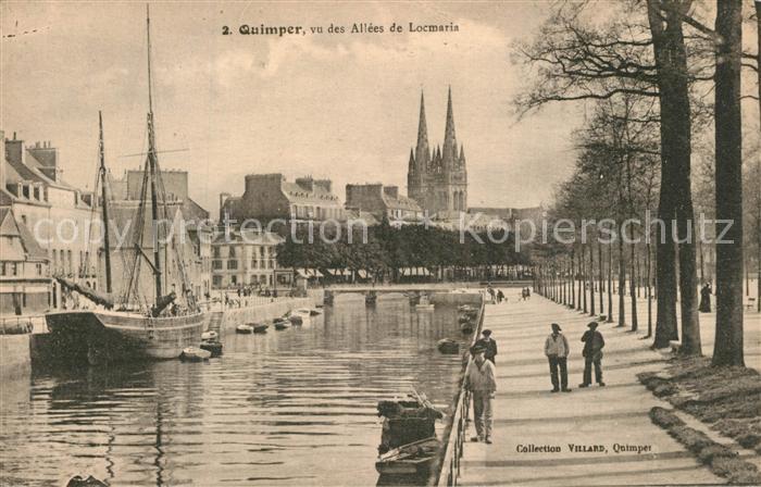 Quimper vu des Allees de Locmarin