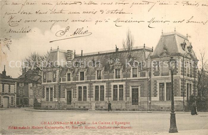 Chalons-en-Champagne Marne La Caisse d_Epargne