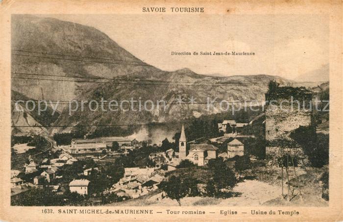 Saint-Michel-de-Maurienne Tour romaine Eglise Usine du Temple