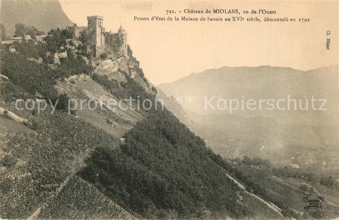 Miolans Chateau de Miolans vue de l'Ouest