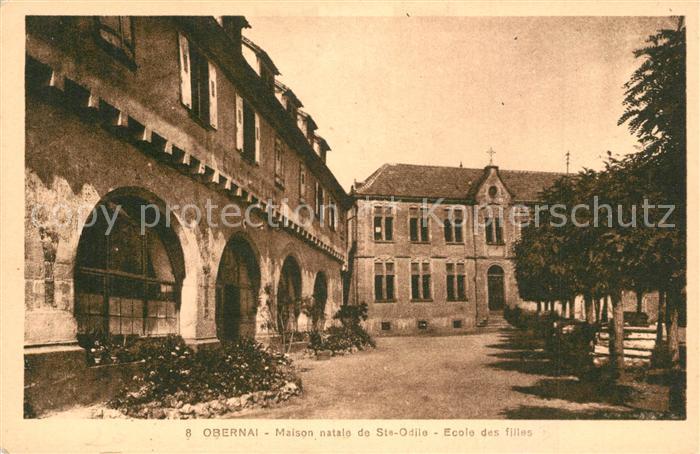 Obernai Bas Rhin Maison natale de Ste Odile Ecole des Films