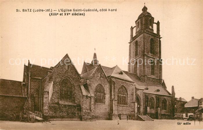 Batz-sur-Mer Eglise Saint Cuenole cote Nord