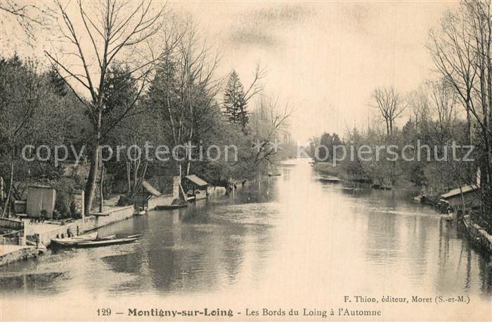 Montigny-sur-Loing Les Bords du Loing a l'Automne