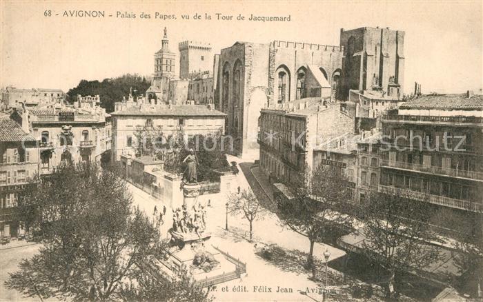 Avignon Vaucluse Palais des Papes vu de la Tour de Jacquemard