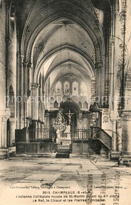 Champeaux Seine-et-Marne Ancienne Collegiale royale de St Martin