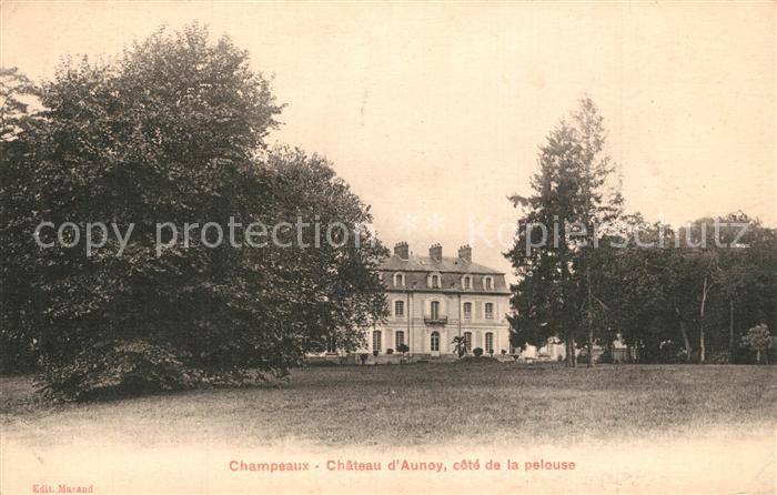 Champeaux Seine-et-Marne Chateau d’Aunoy cote de la pelouse