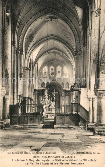 Champeaux Seine-et-Marne Ancienne Collegiale royale de St Martin