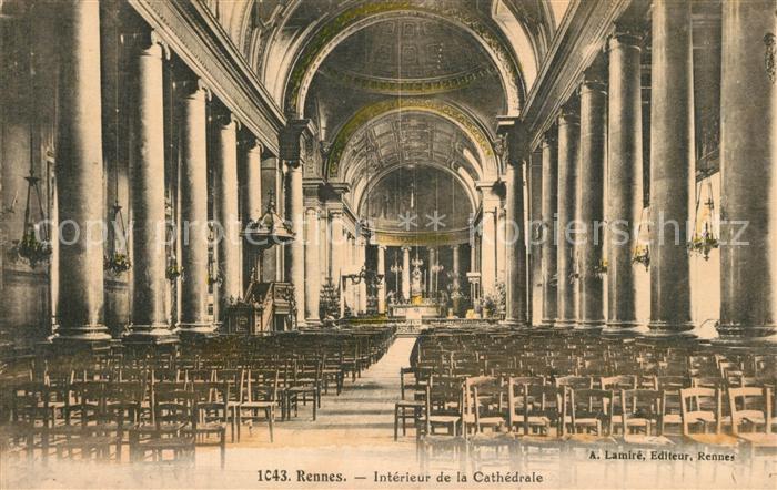 Rennes Ille-et-Vilaine Interieur de la Cathedrale