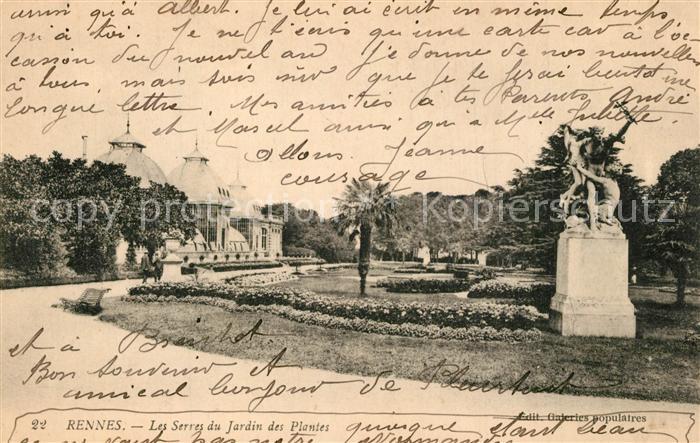 Rennes Ille-et-Vilaine Les Serres du Jardin des Plantes