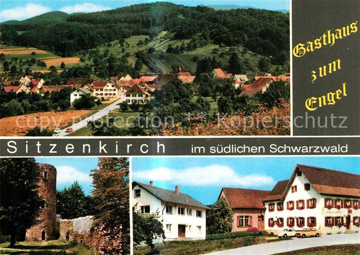 Sitzenkirch Panorama Gasthaus zum Engel Burgruine