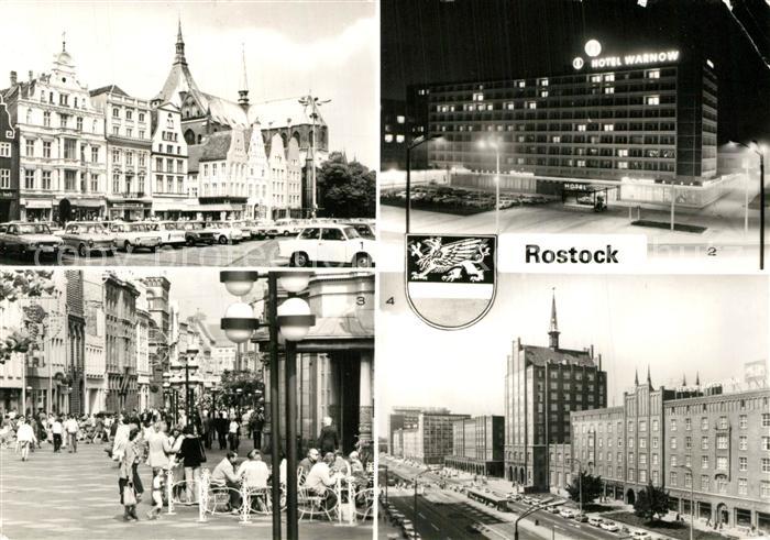 Rostock Ernst Thaelmann Platz Interhotel Warnow Kroepeliner Strasse Lange Strass