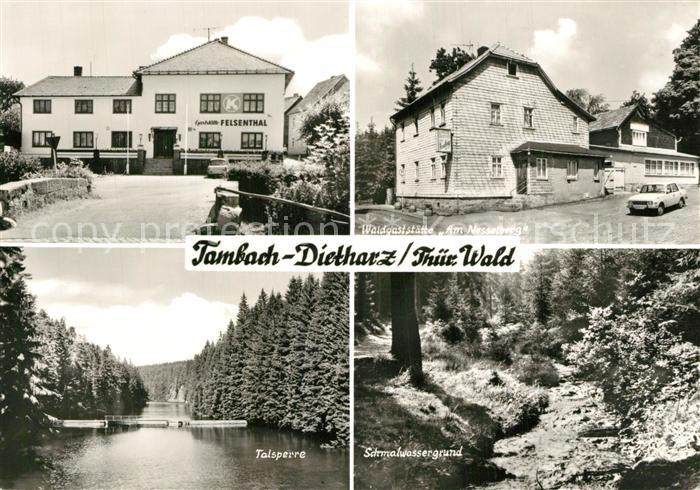 Tambach-Dietharz Gasthaus Felsenthal Waldgaststaette Am Nesselberg Talsperre Sch