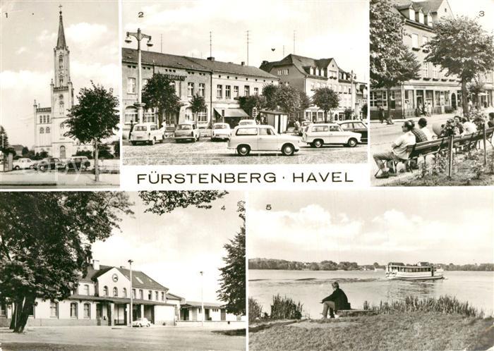 Fuerstenberg Havel Marktplatz Ernst Thaelmann Strasse Bahnhof An der Havel