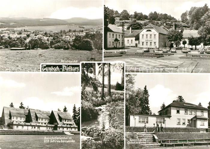 Tambach-Dietharz FDGB Erholungsheim Spittergrund Betriebsferienheim Sportheim Ga