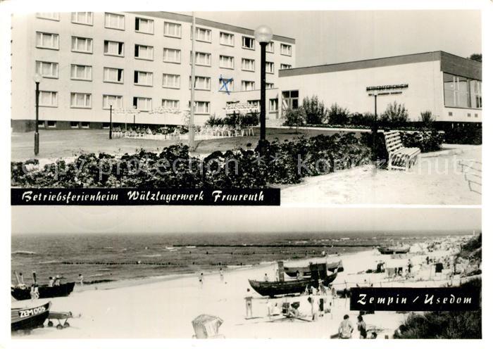 Zempin Betriebsferienheim Waelzlagerwerk Fraureuth Strandpartie