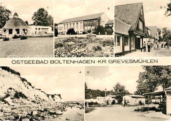 Boltenhagen Ostseebad Pavillon mit Bar FDGB Erholungsheim Fritz Reuter Mittelweg