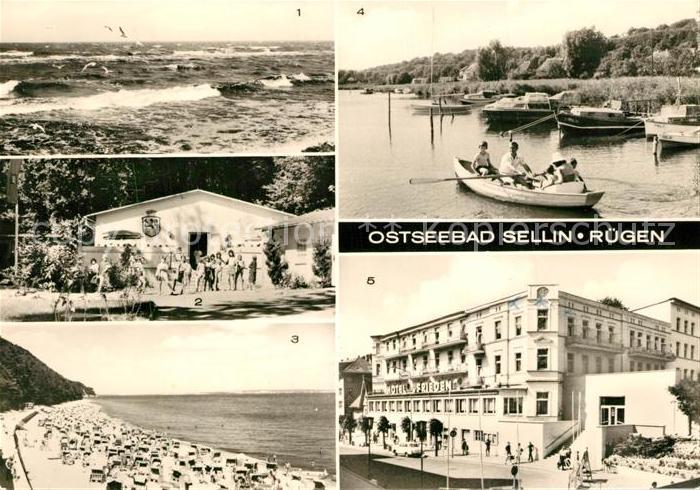 Sellin Ruegen Strand Ferienlager Otto Buchwitz Selliner See Reisebuero der DDR H