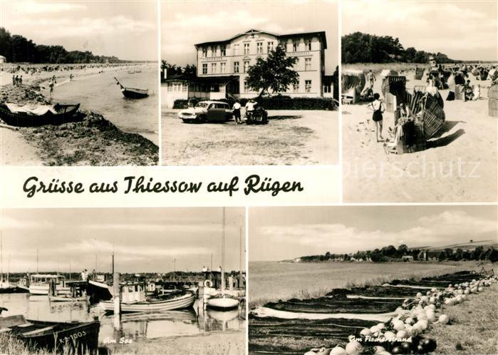 Thiessow Ostseebad Ruegen Strandpartien