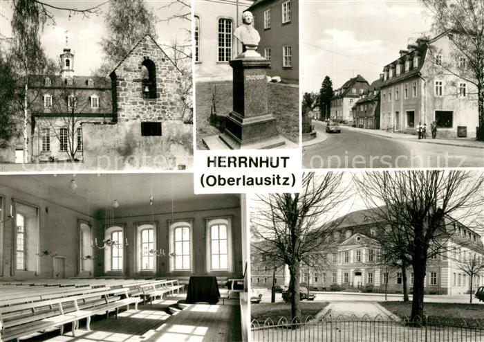 Herrnhut Kirchensaal Glockenstuhl Zinzendorfdenkmal Comenisusstrasse Foerderungs