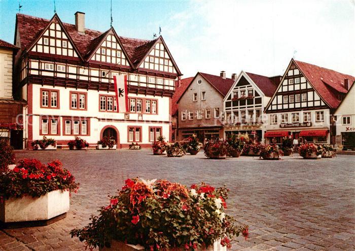 Blomberg Lippe Marktplatz und Rathaus