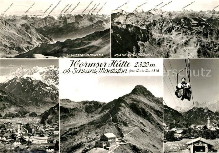 Schruns Tschagguns Silvretta Rhaetikon Fliegeraufnahme Hochjoch Bahn
