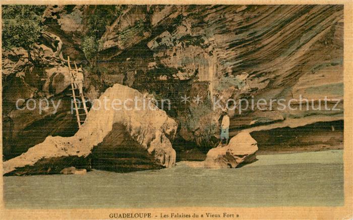 Guadeloupe Les Falaises du a Vieux Forts