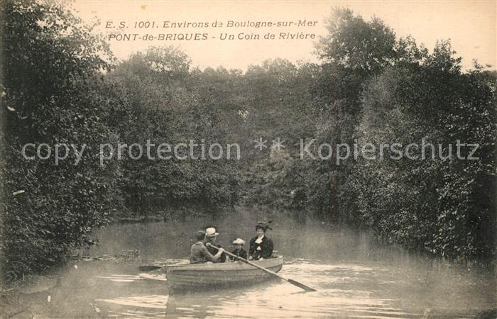 Boulogne-sur-Mer Pont de Briques Un Coin de Riviere
