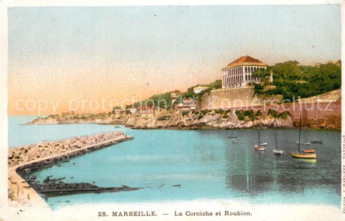 Marseille Bouches-du-Rhone La Corniche et Roubion