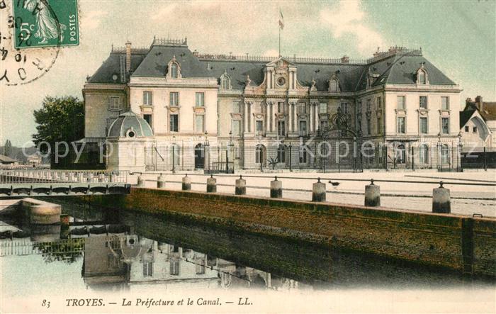 Troyes Aube La Prefecture et le Canal