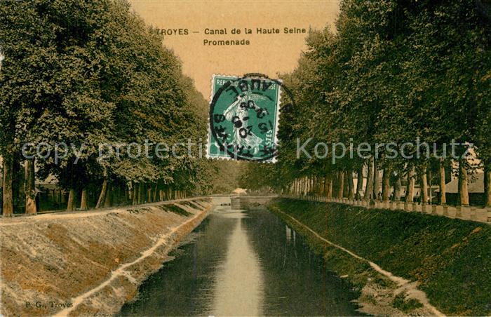 Troyes Aube Canal de la Haute Seine Promenade