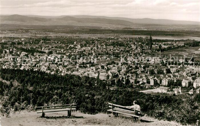 Freiburg Breisgau Blick von der Schoenen Aussicht