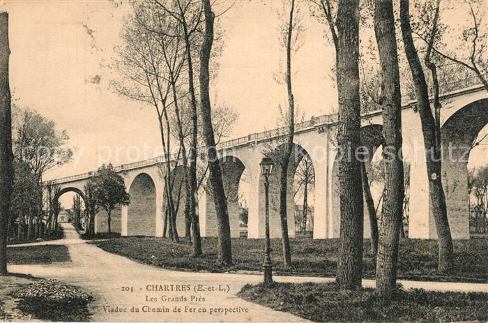 Chartres 28 Les Grands Pres Viaduc du Chemin de Fer ou perspective