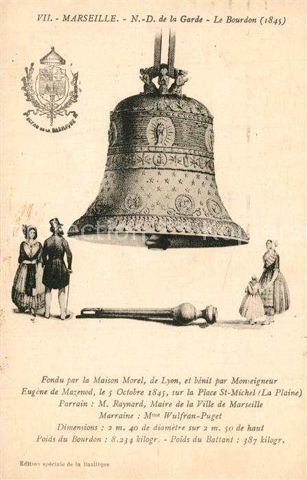 Marseille Bouches-du-Rhone ND de la Garde Le Bourdon