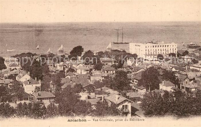 Arcachon Gironde Vue generale prise du Belvedere