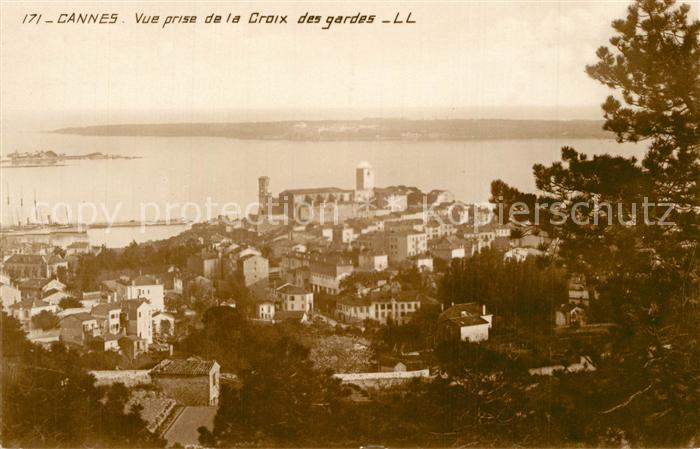Cannes Alpes-Maritimes Vue prise de la Croix des gardes