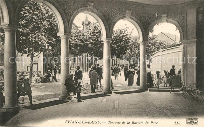 Evian-les-Bains Haute Savoie Terrasse de la Buvette du Parc