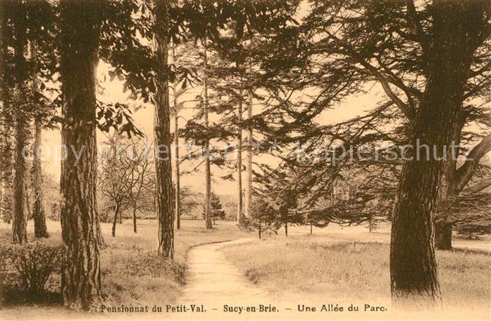 Sucy-en-Brie Une Allee du Parc Pensionnat du Petit Val